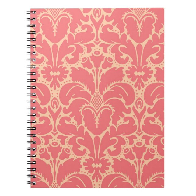 Cuaderno Fondo del damasco de estilo barroco (Frente)