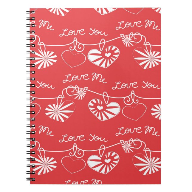 Cuaderno Fondo del día de San Valentín (Frente)