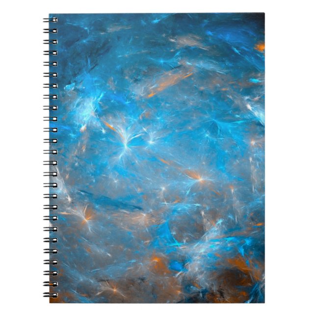 Cuaderno Fondo del espacio futurista, abstracto,ligar (Frente)