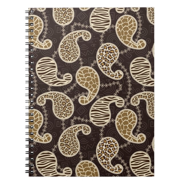 Cuaderno Fondo del estilo de Paisley (Frente)