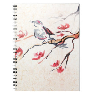 Cuaderno Fondo del pájaro del canto