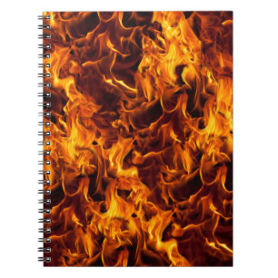 Cuaderno Fondo del patrón de fuego / llama