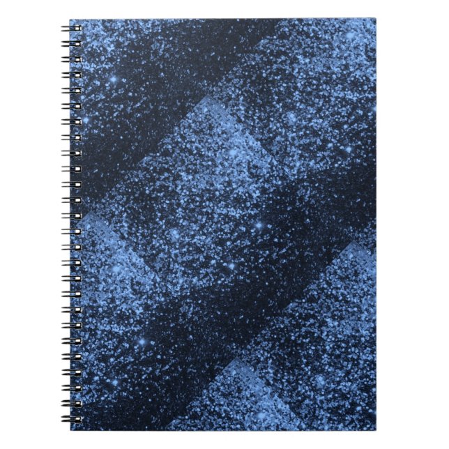 CUADERNO FONDO DEL PURPURINA DE DEPORTE NEGRO ROYAL BLUE DE (Frente)