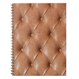 Cuaderno fondo del sofá de cuero
