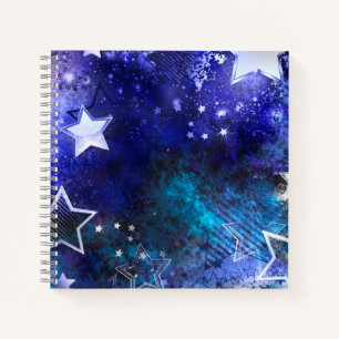 Cuaderno Fondo espacial con estrellas