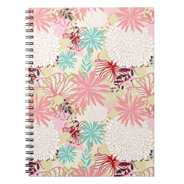 Cuaderno Fondo floral 4 (Frente)