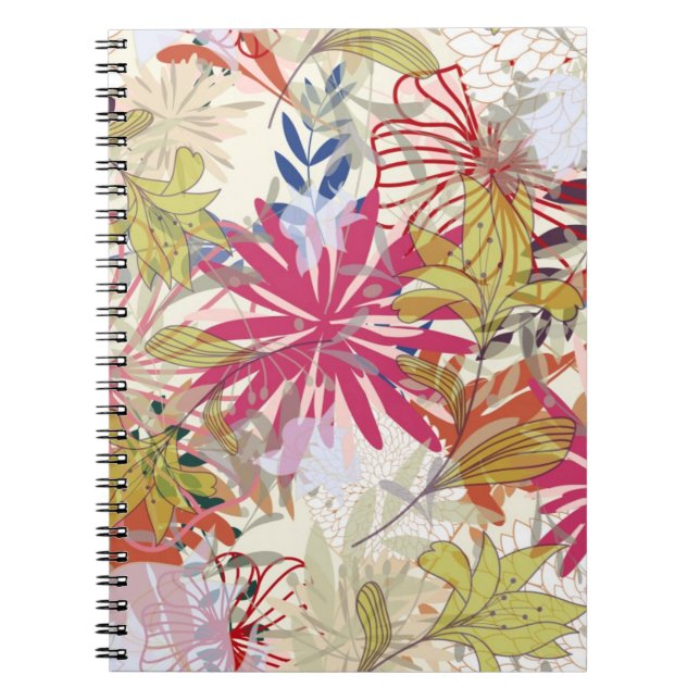 Cuaderno Fondo floral 6 (Frente)