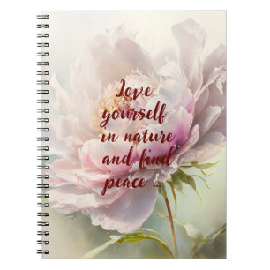 Cuaderno Fondo floral. Florecimiento de primavera