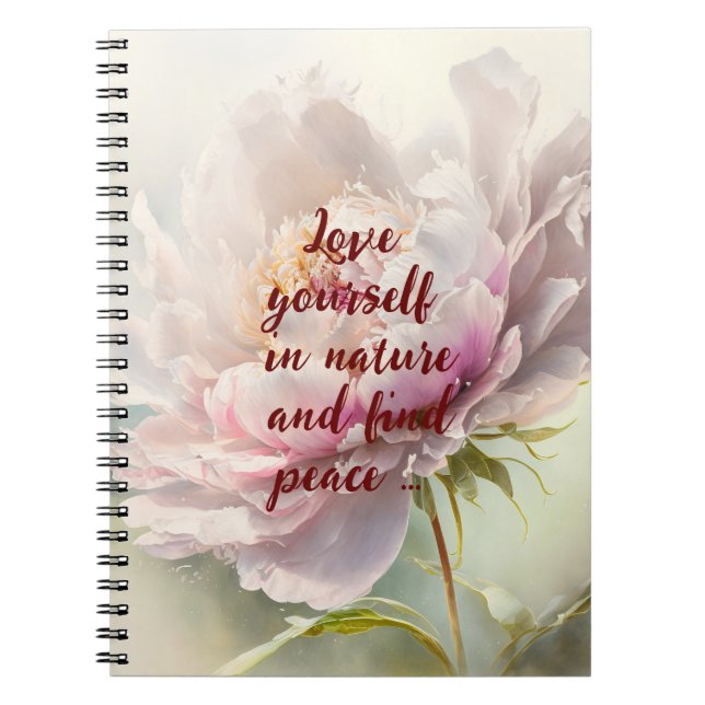 Cuaderno Fondo floral. Florecimiento de primavera (Frente)