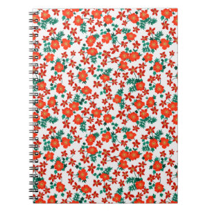 Cuaderno Fondo floral folclórico vintage. Viñeta sin foco p