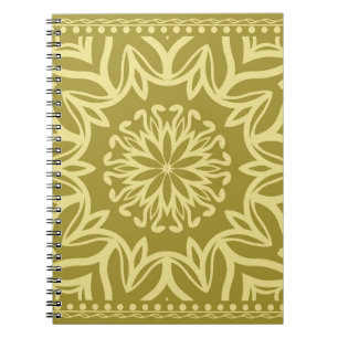 Cuaderno Fondo floral geométrico. Ornato étnico tribal