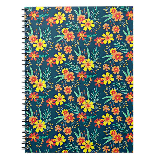 Cuaderno Fondo Floral Hermoso Diseño-46566 (Frente)