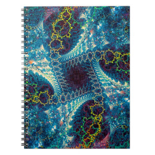 Cuaderno Fondo fractal abstracto - generado por computadora