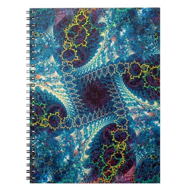 Cuaderno Fondo fractal abstracto - generado por computadora (Frente)