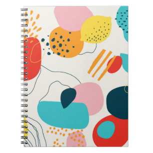 Cuaderno Fondo garabato moderno. Doodl geométrico de moda