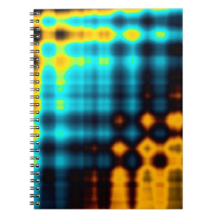 Cuaderno Fondo geométrico abstracto colorido con patrón