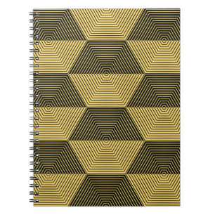 Cuaderno Fondo geométrico abstracto. Malla hexagonal con