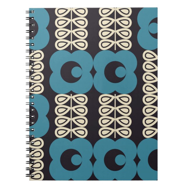 Cuaderno Fondo geométrico abstracto moderno con estilizació (Frente)