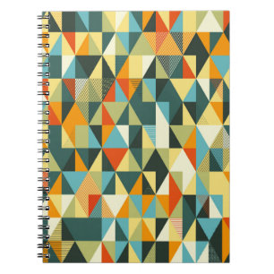 Cuaderno Fondo geométrico moderno. Resumen de patrón plan