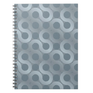 Cuaderno Fondo gris abstracto del flujo
