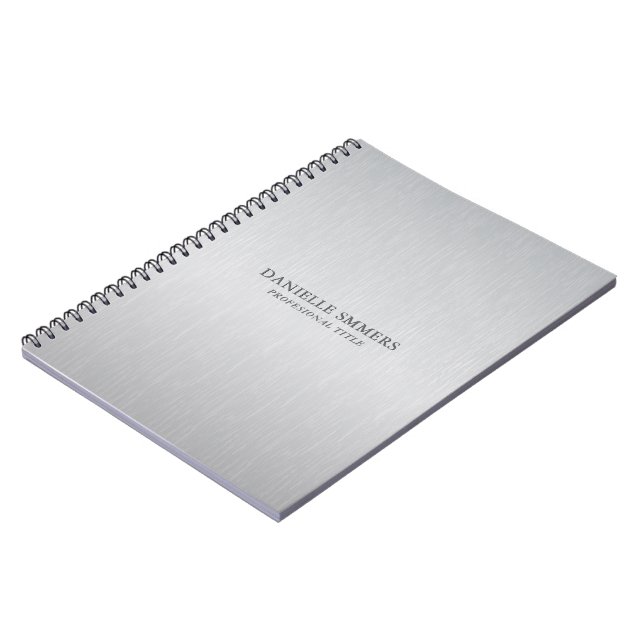 Cuaderno Fondo gris claro personalizado (Lado Izquierdo)