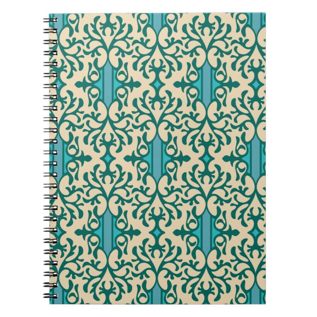 Cuaderno Fondo incomparable de un adorno floral, Fashio (Frente)