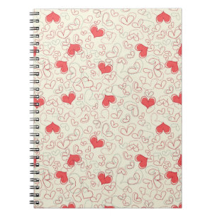 Cuaderno Fondo lindo de los corazones