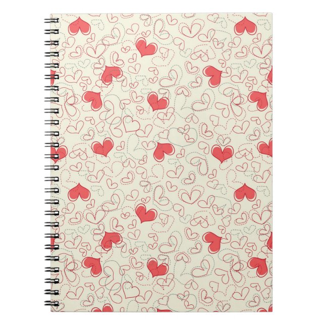 Cuaderno Fondo lindo de los corazones (Frente)