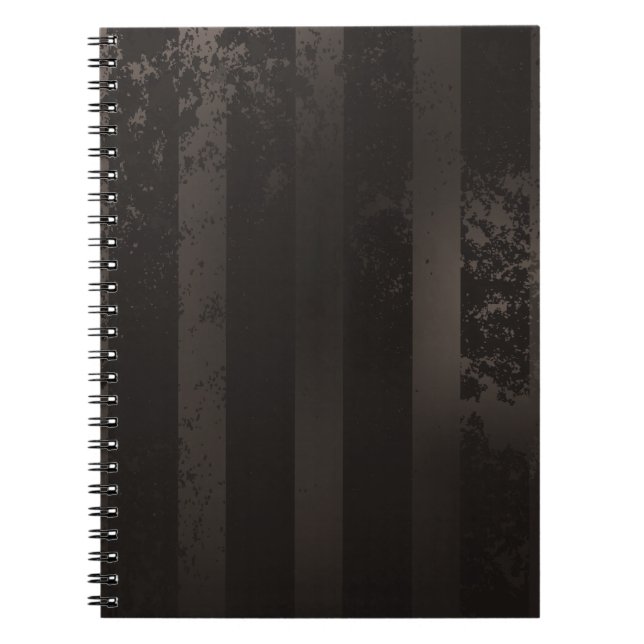 Cuaderno fondo marrón rayado de vapor (Frente)