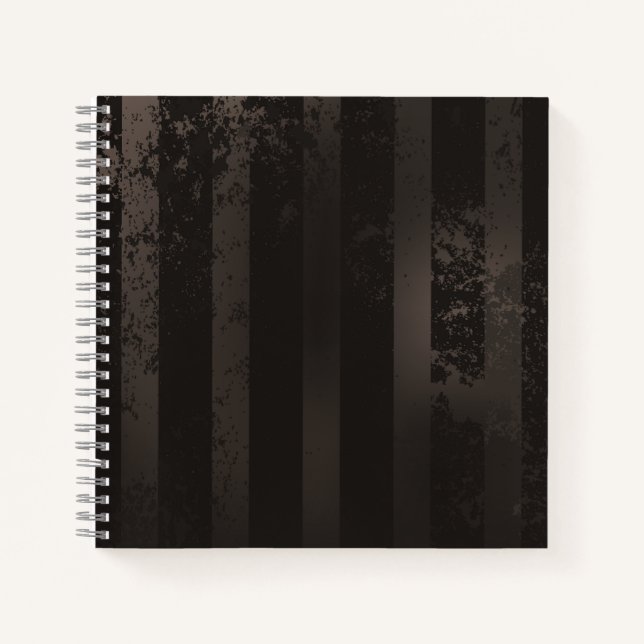 Cuaderno fondo marrón rayado de vapor (Anverso)
