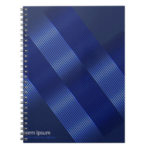 Cuaderno fondo moderno brillante, objetos geométricos de ba
