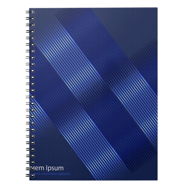 Cuaderno fondo moderno brillante, objetos geométricos de ba (Frente)