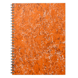 Cuaderno Fondo moreno oscuro. Naranja blanco negro o