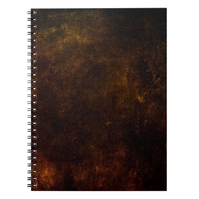 Cuaderno Fondo moreno, textura oscura artística, de (Frente)