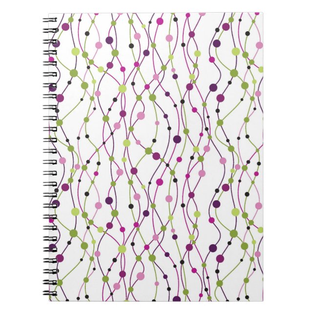 Cuaderno Fondo multicolor del punto (Frente)