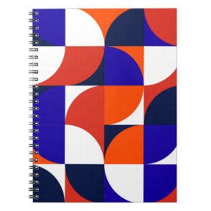 Cuaderno Fondo mural geométrico. Moderno y vibrante com