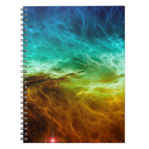 Cuaderno Fondo nebuloso espacial colorido,abstracto,astronó