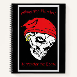 Cuaderno Fondo negro de saqueo y saqueo