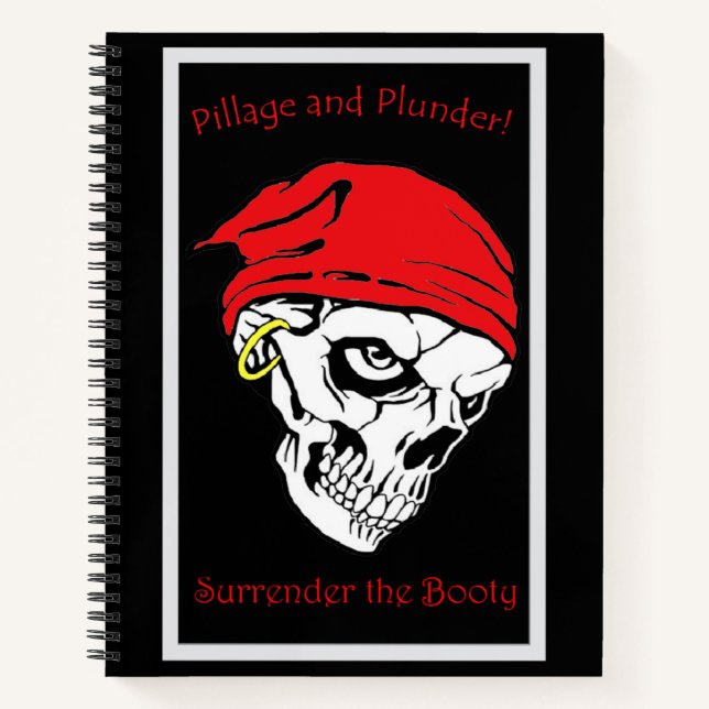 Cuaderno Fondo negro de saqueo y saqueo (Anverso)