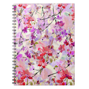 Cuaderno Fondo Orquídea-Sakura