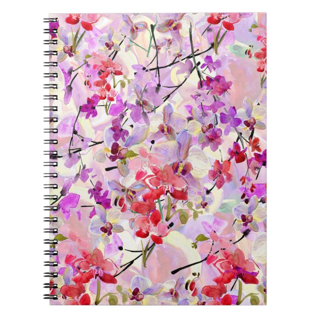Cuaderno Fondo Orquídea-Sakura (Frente)