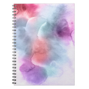 Cuaderno Fondo pintado a mano 10 de la acuarela abstracta