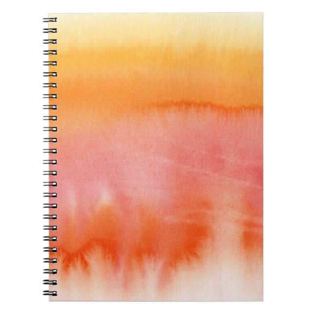 Cuaderno Fondo pintado a mano 17 de la acuarela abstracta (Frente)