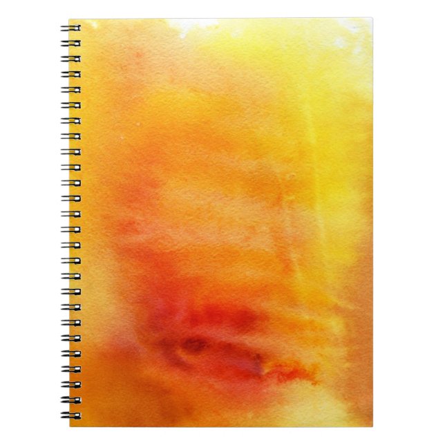 Cuaderno Fondo pintado a mano 19 de la acuarela abstracta (Frente)