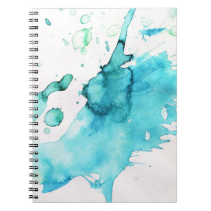 Cuaderno Fondo pintado a mano 2 de la acuarela abstracta