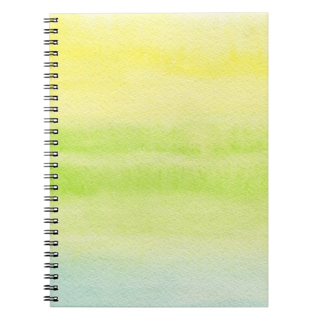 Cuaderno Fondo pintado a mano 2 de la acuarela abstracta (Frente)