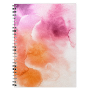 Cuaderno Fondo pintado a mano 3 de la acuarela abstracta