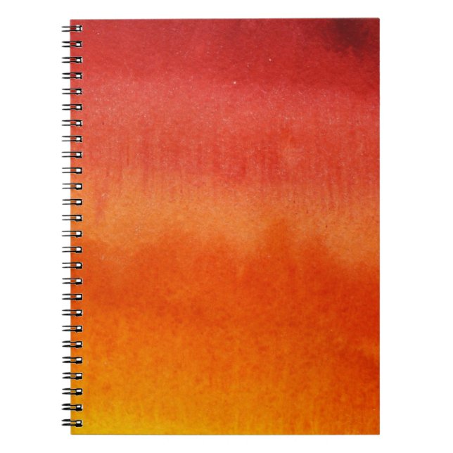 Cuaderno Fondo pintado a mano 5 de la acuarela abstracta (Frente)