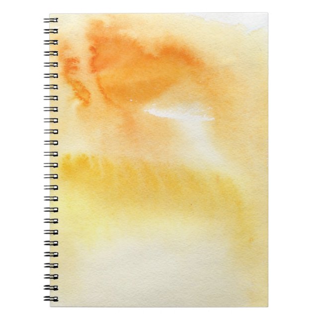 Cuaderno Fondo pintado a mano 5 de la acuarela abstracta (Frente)