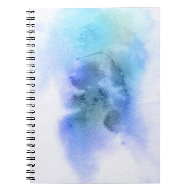 Cuaderno Fondo pintado a mano 9 de la acuarela abstracta (Frente)